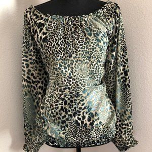 Animal print blouse